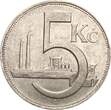 Tschechoslowakei 5 Korun 1938 EF