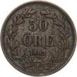 Schweden 50 Öre 1883 EB Oscar II. vf