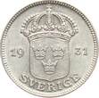 Schweden 50 Öre 1931 G Gustav V. xf+