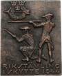 Schweden Bronzeplakette 1945 60 x 47 mm EF