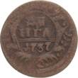 Russland Denga (1/2 Kopeke) 1737 Anna Ivanova (1730-1740) VF-