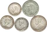 Australien Pence ab 1926 Lot von 5 Silbermünzen