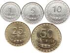 Ost Timor 2004 Lot von 5 Münzen AU