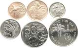 Trinidad und Tobago div. Cents ab 1995 Lot von 6 Kleinmünzen