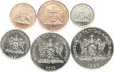 Trinidad und Tobago div. Cents ab 1995 Lot von 6 Kleinmünzen