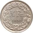 Schweiz 1/2 Franken 1958 AU