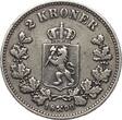 Norwegen 2 Kroner 1890 Oscar II. vf
