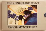 Norwegen 50 Øre, 1 & 5 Kroner 1992 Olav V. & Harald V. Proof