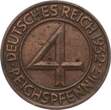 Weimarer Repuplik 4 Pfennig 1931 A aEF