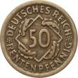 Weimarer Repuplik 50 Pfennig 1924 D VF