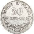 Italien 50 Centesimi 1863 M BN Vittorio Emanuele II., 1861-1878 VF