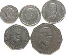 Jamaica Cent & Dollar ab 1970 Lot von 5 Kleinmünzen EF