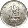 Schweden 5 Kroner 1952 U Gustav VI. Adolf xf