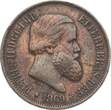 Brasilien 20 Reis 1869 Pedro II. VF-EF