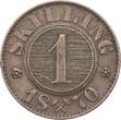 Norwegen 1/2 Skilling 1870 Carl XV. VF+