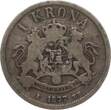Schweden 1 Krone 1877 Oscar II. f-