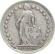 Schweiz 1/2 Franken 1943 VF