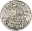 Schweiz 1/2 Franken 1951 fvz