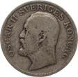 Schweden 1 Krone 1907 Oscar II. vf-