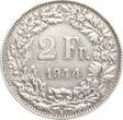 Schweiz 2 Franken 1944 VF