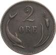Dänemark 2 Øre 1886 Christian IX. vf-