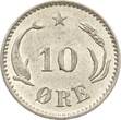 Dänemark 10 Øre 1899 Christian IX. xf