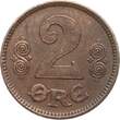 Dänemark 2 Øre 1923 Christian X. vf+