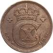 Dänemark 2 Øre 1923 Christian X. vf+