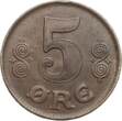 Dänemark 5 Øre 1919 HCN Christian X. vf-xf
