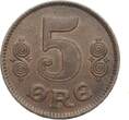 Dänemark 5 Øre 1921 HCN Christian X. vf