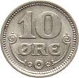 Dänemark 10 Øre 1919 HCN Christian X. xf