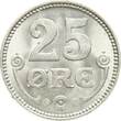 Dänemark 25 Øre 1918 VBP Christian X. xf