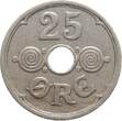 Dänemark 25 Øre 1935 N Christian X. vf-xf