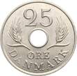 Dänemark 25 Øre 1966 Friedrich IX. unc