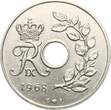 Dänemark 25 Øre 1968 Friedrich IX. xf+