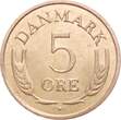 Dänemark 5 Øre 1967 Friedrich IX. unc
