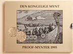Norwegen ab 50 Øre Harald V., Jahressatz 1995 mit 5 Münzen Proof