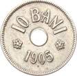 Rumänien 10 Bani 1905 Carol I. VF