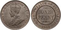 1 Penny 1911 Australien Georg V. fvz