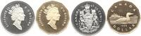 Kanada 50 Cents, 1 Dollar 1993 Elisabeth II., 1952-2022, Lot von 2 Münzen BU