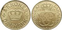 D&auml;nemark 2 Kroner 1939 Christian X. 1912-1947 vz+ 140.44 元  ＋  156.04 元 运费