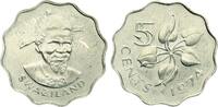Swaziland/Eswatini 5 Cents Sobhuza II., 1968-1982 -