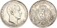 Norwegen 2 Kroner 1917 H&aring;kon VII.1905-1957 vz 109.84 US$  +  23.12 US$ shipping
