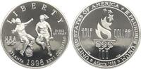 USA Half Dollar 1996 S Frauenfussball stgl 63.59 US$  +  23.12 US$ shipping