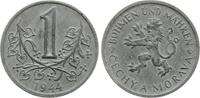 B&ouml;hmen und M&auml;hren 1 Korun 1944 vz+ 13.87 US$  +  23.12 US$ shipping