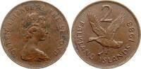 Falkland Inseln 2 Pence 1983 Elisabeth II., Gans vz 23.41 元  ＋  156.04 元 运费