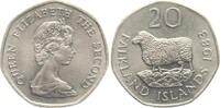 Falkland Inseln 20 Pence 1983 Elisabeth II., Romney Marschschaf vz+ 23.41 元  ＋  156.04 元 运费