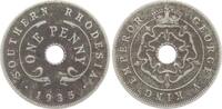 S&uuml;d-Rhodesien One Penny 1935 Georg V., 1911-1936 ss 5.78 US$  +  23.12 US$ shipping