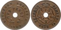 S&uuml;d-Rhodesien One Penny 1947 Georg VI. vz 5.78 US$  +  23.12 US$ shipping