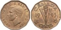 Kanada 5 Cents 1943 Georg VI., 1937-1951 ss 3.47 US$  +  23.12 US$ shipping